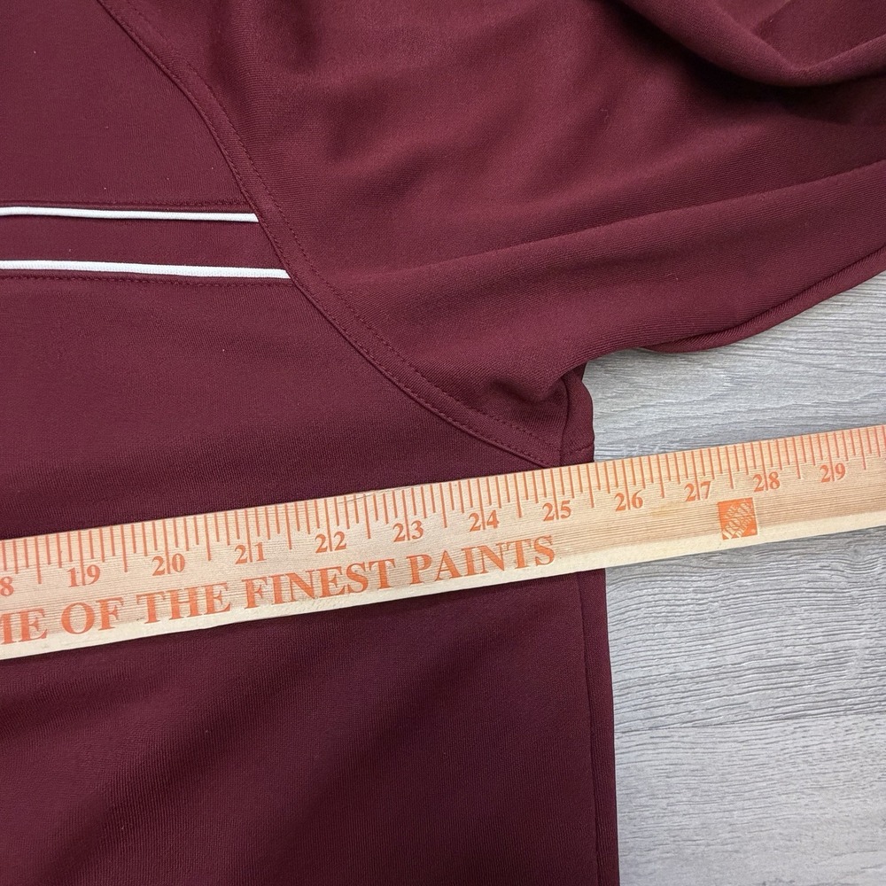 Vintage Nike Warm Up Jacket Mens Large Zip Track Jacket Maroon 90s Y2K - Picture 6 of 8